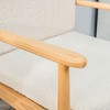 Nordlys Solid Wood and Fabric Lounge Chair Countryside Style Living Room - 3 of 4