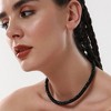 SOHI Women's Onyx Black The Jingle Collar Necklace - 4 of 4