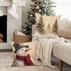 18x18 Christmas Throw Pillow Covers Set of 4, Snowman Santa Reindeer Vintage Christmas Pillow Cover - 3 of 4
