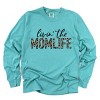 Simply Sage Market Livin' the Mom Life Leopard Garment Dyed Long Sleeve - 2 of 4