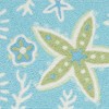 Jellybean Starfish Doormat – Marine Green, 20"x30", Machine Washable Coastal Accent Mat - 2 of 3