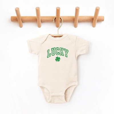 The Juniper Shop Lucky Clover Distressed Baby Bodysuit