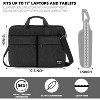 Hachikiko Ultra thin laptop bag 17-17.3", shoulder strap laptop bag, men's and women's laptop bag cover, suitable for general models, Black - 3 of 4