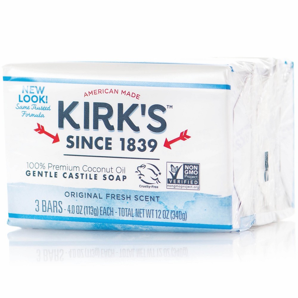 UPC 639844100081 product image for Kirk's Coco Castile Original Bar Soap - 3pk | upcitemdb.com