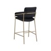 Meridian Furniture,Yara Black Velvet Counter Stool - 2 of 4