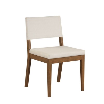 Nathan James Linus Modern Dining Chair: Cushioned, Rubberwood Legs, Easy Assembly