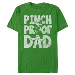 Men's Looney Tunes St. Patrick's Day Daffy Duck Pinch Proof Dad T-Shirt - 1 of 4