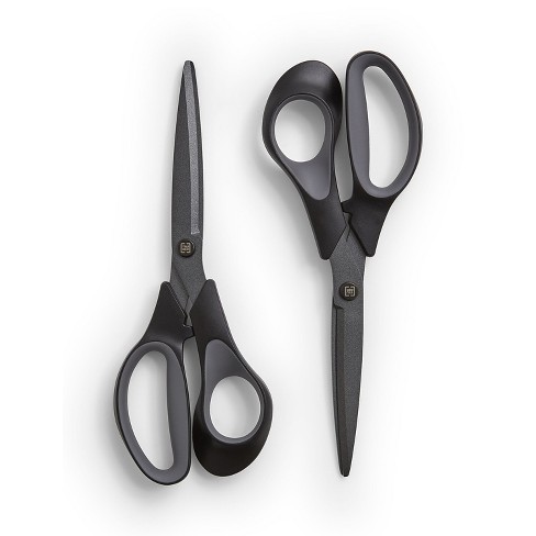 Fiskars 8 Performance Softgrip Non-stick Titanium Fashion Scissors  Black/gray : Target