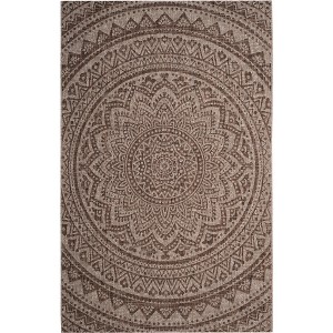 Courtyard CY8734 UV & Stain Resistant Non-Shedding Power Loomed Indoor/Outdoor Rugs - Safavieh - 1 of 4