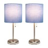 Creekwood Home Contemporary Bedside Table Lamps with USB Port - 2 of 4
