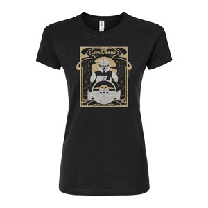 Women's - Star Wars - The Mandalorian Mando Celestial Fitted Graphic T-Shirt - 1 of 3
