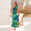 Women's Vibrant Tie-Dye Maxi Dress with Slit for Beach Getaways - Cupshe - 4 of 4
