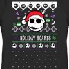 Women's The Nightmare Before Christmas Holiday Scares Jack Face T-Shirt - image 2 of 4