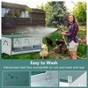 Chicken Nesting Box, 3 Compartment Wall Mount Metal Poultry Nest Box, Heavy Duty Chicken Laying Box, Large Chicken Coop Box for Chickens Hens - 4 of 4