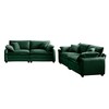 Modern Corduroy Fabric Two-Piece Sofa Set, Two 2-Seater Sofas with Cloud-Like Cushions and Removable Armrests, Flexible Living Room - 4 of 4