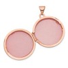 Black Bow Jewelry 14k Rose Gold 20mm Round Polished Flat Locket - 4 of 4