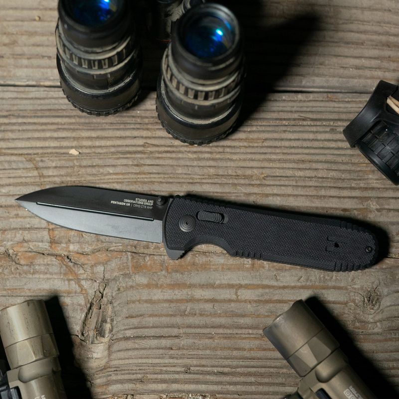 SOG Pentagon Tactical XR Steel Pocket Knife, 2 of 8
