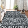 Metro Collection Area Rug - Non Slip, Stain Resistant, Washable Floral Design, Ideal for High Traffic Areas In Living Room, Bedroom - 2 of 4
