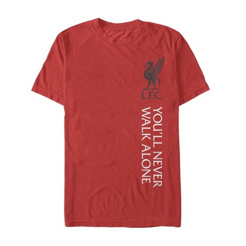 Men S Liverpool Football Club Never Walk Alone Banner T Shirt Target