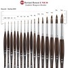 Borciani e Bonazzi Unico Synthetic Mongoose Artist Paint Brush - Series 800 Round - Size #5 - Watercolors, Oil & Acrylic Paint - Handcrafted in Italy, - 2 of 4