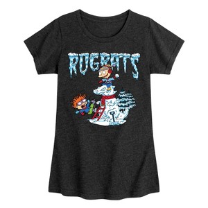 Girls' - Rugrats - Snowball Fight Fitted Short Sleeve Graphic T-Shirt - 1 of 4