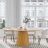 Lirago dinning table set of 6 67"L*33.5"W*30"H- Natural Wood Finish - 3 of 4