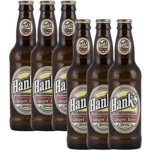 Hank's Genuine Gourmet Ginger Beer, 12 fl oz Bottles – Premium Craft Soda with Bold, Zesty Flavor – Caribbean-Inspired Recipe, Pack of 6 - 1 of 1