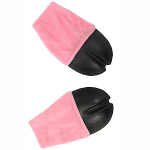 HalloweenCostumes.com One Size Fits Most   Pig Front Hooves Costume, Black/Pink - 1 of 2