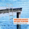 VEVOR Dock Ladder, Removable 4 Steps, 500 lbs Load Capacity, Aluminum Alloy Pontoon Boat Ladder with 3.1'' Wide Step & Nonslip Rubber Mat - 3 of 4