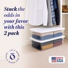 Homz Plastic Multipurpose Stackable Storage Container Bins with Secure Latching Lid for Home and Office Organization - 2 of 4