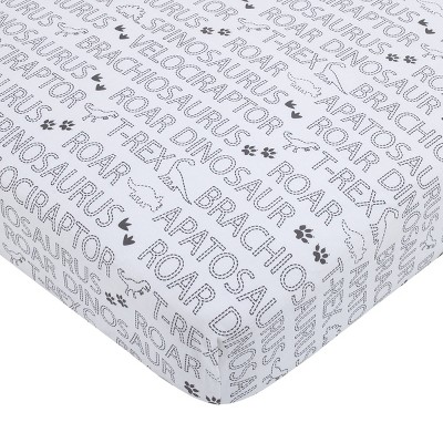 NoJo Baby Saurus 100% Cotton Fitted Crib Sheet