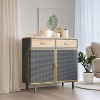 NicBex 31.5"/47.64" Modern Sideboard,Kitchen Storage Cabinets with Partition Storage Design and Drawers for Kitchen and Dining Room,Gray - 2 of 4