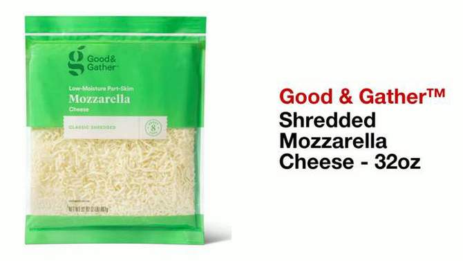 Shredded Mozzarella Cheese - 32oz - Good & Gather&#8482;, 2 of 7, play video