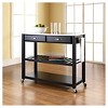 Stainless Steel Top Kitchen Cart/Island with Optional Stool Storage - Crosley - 4 of 4