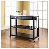 Stainless Steel Top Kitchen Cart/Island with Optional Stool Storage - Crosley - image 4 of 4