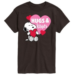 Men's - Peanuts - Snoopy Hugs And Kisses Short Sleeve Graphic T-Shirt - 1 of 4