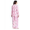 Casual Nights Women's Long Sleeve Notch Collar Floral Pajama Set - 3 of 4
