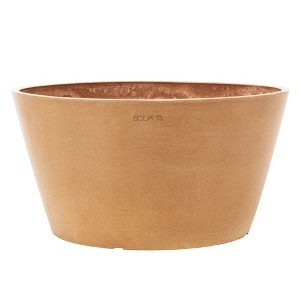 Ecopots Frankfurt Durable Modern Round Indoor/Outdoor Recycled-Based Composite Flower Pot Planter - 1 of 4