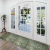 Lahome Vintage Full Coverage Floral Border Short Pile Velvet Rectangular Indoor Area Rug - 3 of 4