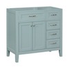 NicBex Bathroom Vanity without Sink/with Sink,Bathroom Sink Vanity with Drawers,36 inch Bathroom Sink Cabinet for Bathroom,White/Gray/Black/Blue/Green - 2 of 4