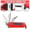 Low Profile Oil Drain Pan, 18 Gallon Oil Change Tank with Manual Pump & Wheels for Trucks, SUVs, RVs - 4 of 4