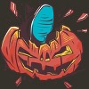 Junior's Design By Humans Halloween smashed pumpkin By BlackBerry55 T-Shirt - 2 of 2