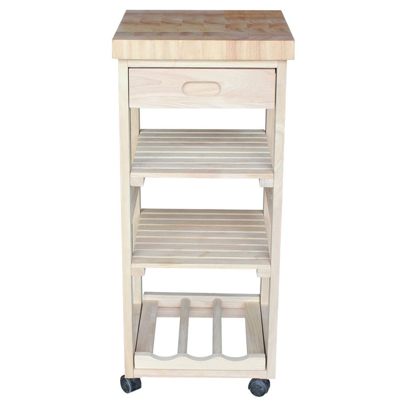 Ashley Kitchen Trolley - Unfinished - International Concepts, 3 of 12