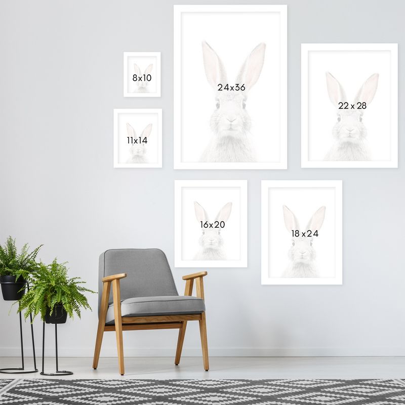Americanflat Animal (Set Of 2) Bunny Face By Sisi And Seb Wall Art Set, 4 of 8