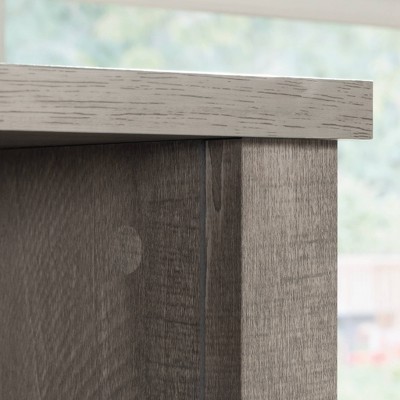 Gray 65.75" Tall 9-Cube MDF Bookcase