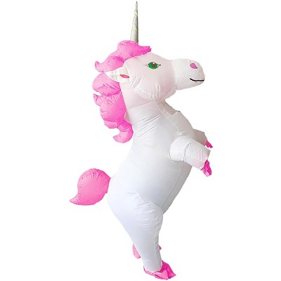 Studio Halloween, LLC White Unicorn Inflatable Adult Costume | Standard