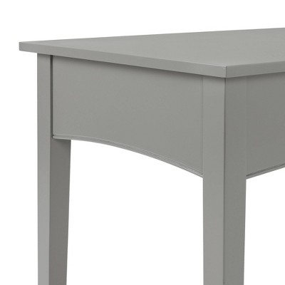 Transitional Gray 44'' Shaker Cottage Desk with Drawer