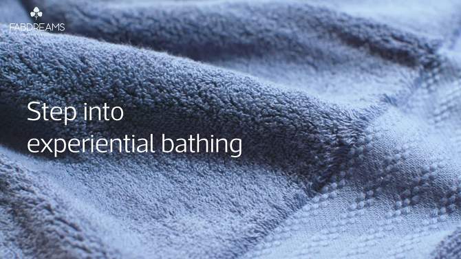 Fabdreams 2-Piece Certified Organic Cotton Bath Towel Set, 2 of 10, play video