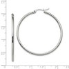 Black Bow Jewelry 2mm Stainless Steel Classic Round Hoop Earrings - 44.5mm (1 3/4 Inch) - 4 of 4