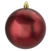 Northlight 32ct Shatterproof Shiny Christmas Ball Ornament Set 3.25" - Burgundy - 3 of 3